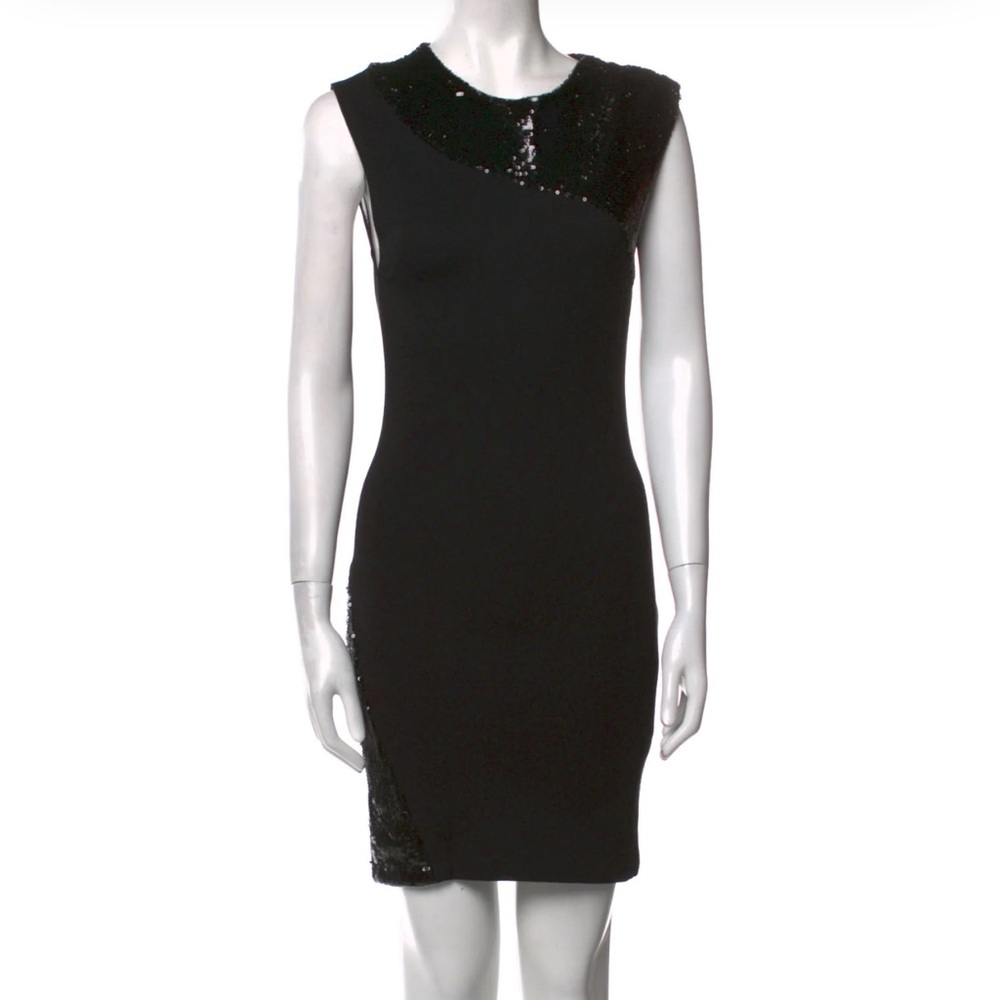 Alice + Olivia Elegant Black Sequin Dress